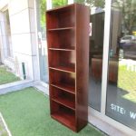 Nordic bookcase in rosewood. Nordic furniture in Porto. Vintage furniture in Porto. Furniture restoration in Porto.