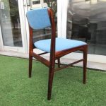 Nordic rosewood chairs, produced by Thorsø Stole. Nordic furniture in Porto. Vintage furniture in Porto. Furniture restoration in Porto.